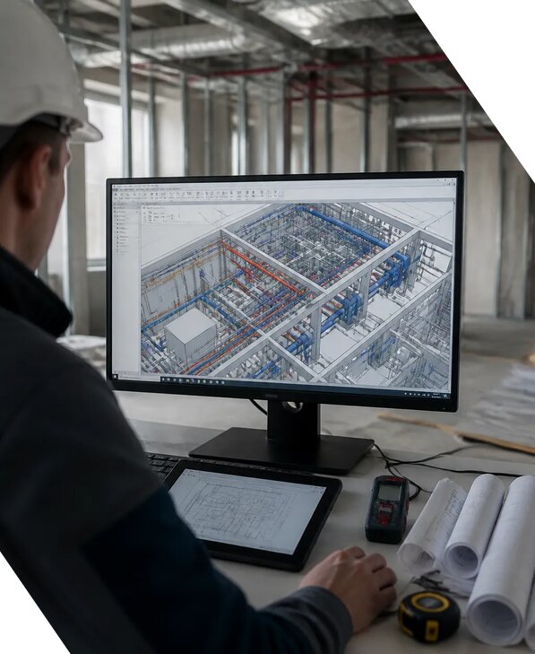 Создание BIM модели инженерных сетей для объектов в Пыти-Яхах